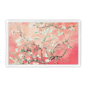 Van Gogh Almond Blossoms peach Acrylic Tray