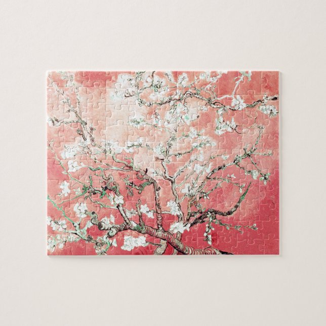 Van Gogh Almond Blossoms Peach Jigsaw Puzzle (Horizontal)