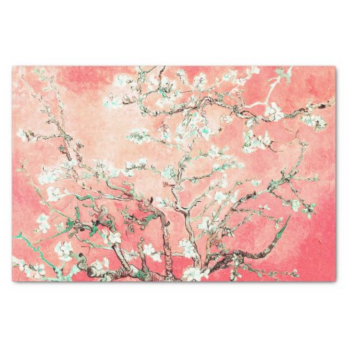 Van Gogh Almond Blossoms Peach Tissue Paper