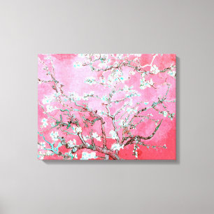 Van Gogh Almond Blossoms pink blue Canvas Print