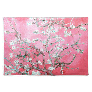 Van Gogh Almond Blossoms Pink Blue Cloth Placemat