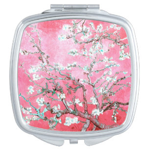Van Gogh Almond Blossoms Pink Blue Compact Mirror