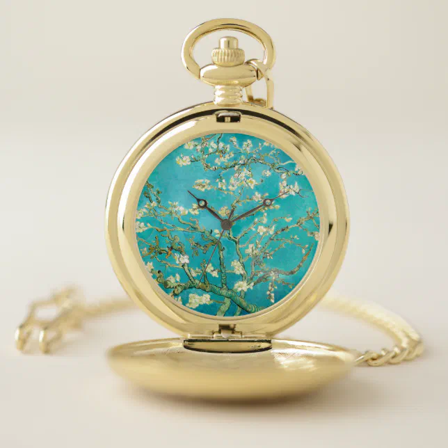VAN GOGH Almond Blossoms Pocket Watch | Zazzle display picture 2
