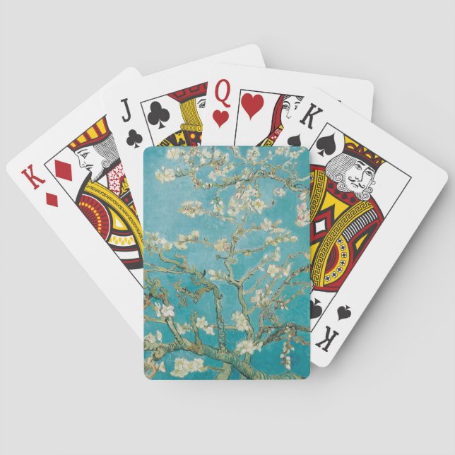Van Gogh almond blossoms Poker Cards (Back)