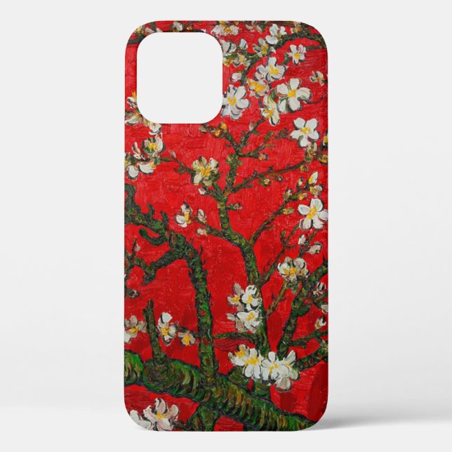 Van Gogh Almond Blossoms Red Case-Mate iPhone Case (Back)
