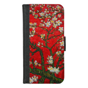 Van Gogh Almond Blossoms Red iPhone 8/7 Wallet Case
