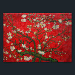 Van Gogh Almond Blossoms Red Photo Print<br><div class="desc">Photo Print featuring Vincent van Gogh’s oil painting Almond Blossoms (1890) in red. An almond tree blossoms white flowers in front of a red sky. A great gift for fans of impressionism and Dutch art.</div>