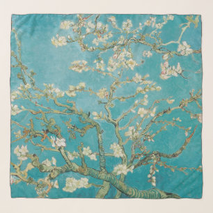 Van Gogh, Almond Blossoms, Teal Blue at St. Remy Scarf