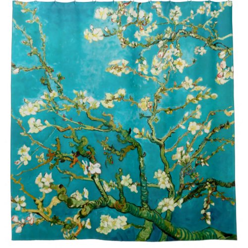 Van Gogh Almond Blossoms Tree Shower Curtain