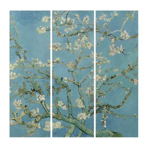 Van Gogh Almond Blossoms Triptych