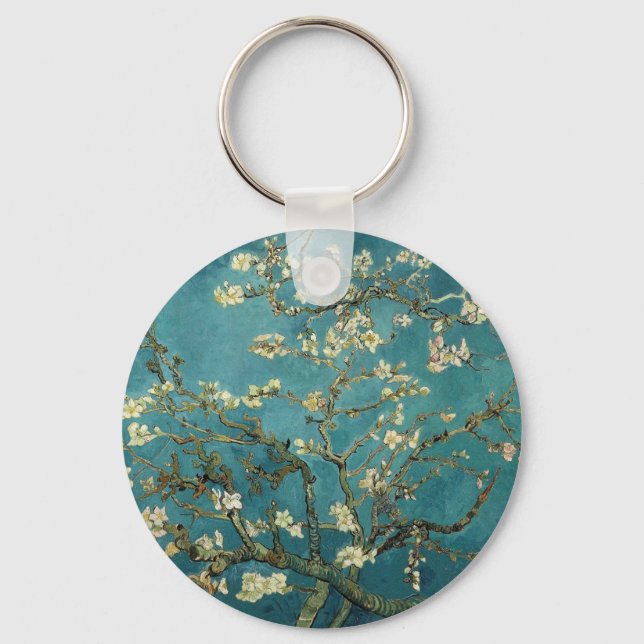 Van Gogh Almond Branches In Bloom Keychain (Front)