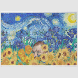 Van Gogh art inspired design Tissue Paper