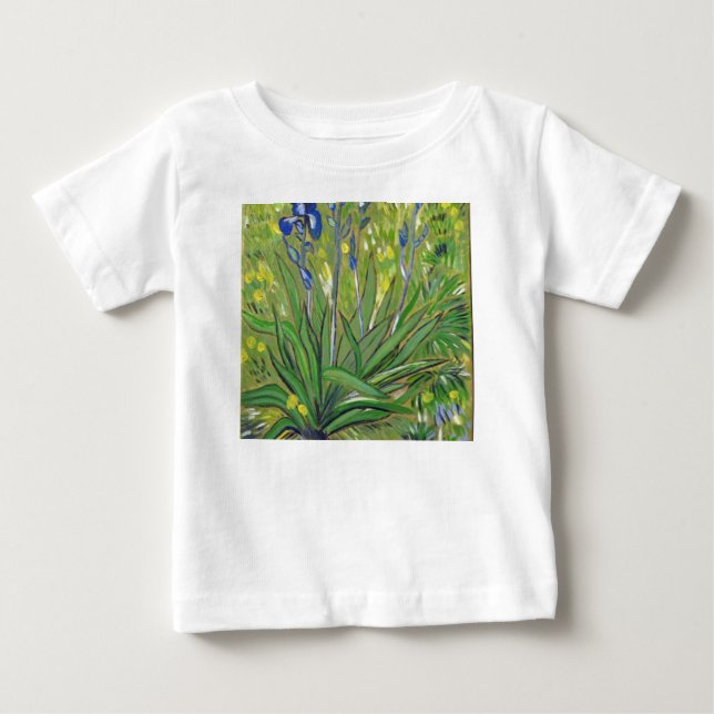 Van Gogh art  Irises, acrylic reproduction Baby T-Shirt (Front)