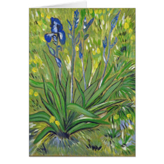 Van Gogh art Irises, acrylic reproduction Cards