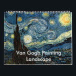 Van Gogh art landscape fine art Calendar<br><div class="desc">Van Gogh art landscape fine art calendar. The calendar will be automatically updated to a new year every year!</div>