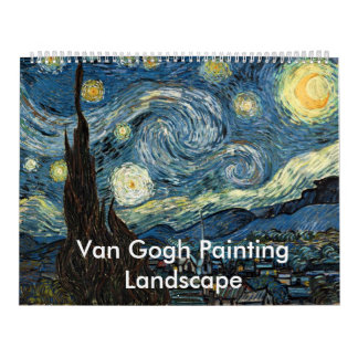 Van Gogh art landscape fine art Calendar