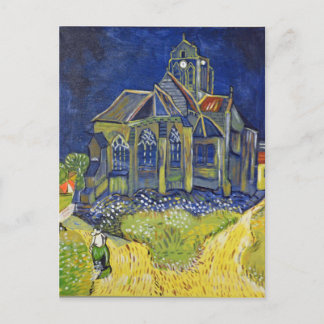 Van Gogh art reproduction, The Church at Auvers Postcard
