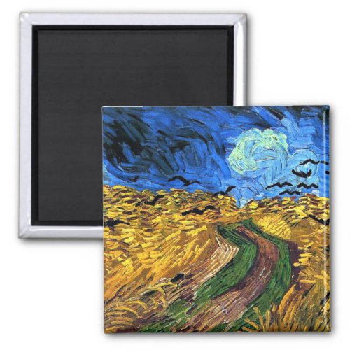Van Gogh art Wheatfield with Crows Magnet