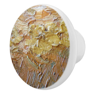 Van Gogh Artist Painting Abstract Brush Stroke Cer Ceramic Knob