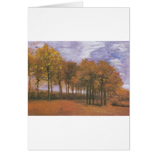 Van Gogh Autumn Fall Tree Leaves Destiny Cards (Front)