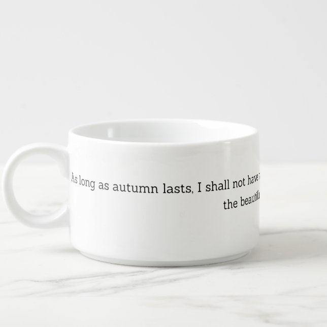 Van Gogh Autumn Quote Decor For Home Bowl (Right)
