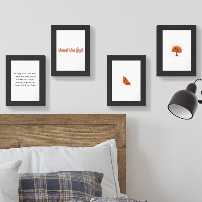 Van Gogh Autumn Quote Decor For Home Wall Art Sets (Bedroom)