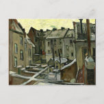 Van Gogh - Backyards in Antwerp Postcard<br><div class="desc">Backyards in Antwerp in the Snow,  fine art painting by Vincent van Gogh,  1885</div>