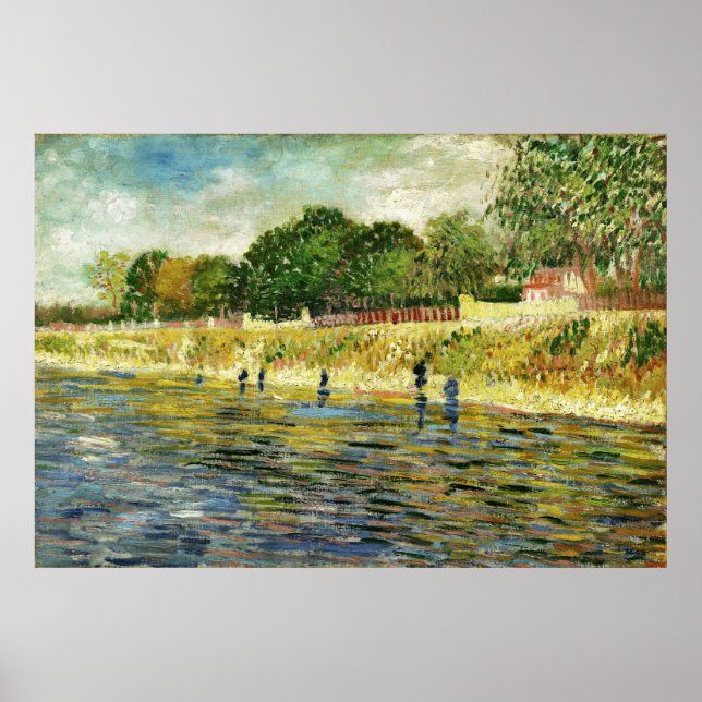 Van Gogh Banks of the Seine (F293) Fine Art Poster (Front)