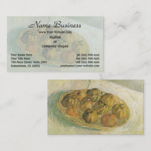 Van Gogh Basket of Apples - Classic Still Life Business Card