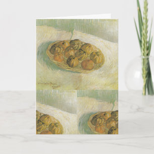 Van Gogh Basket of Apples - Classic Still Life Card