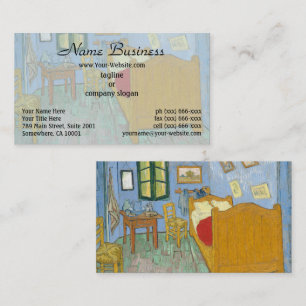 Van Gogh Bedroom in Arles - Classic Yellow & Blue Business Card