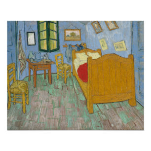 Van Gogh Bedroom in Arles - Classic Yellow & Blue Poster