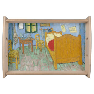 Van Gogh Bedroom in Arles - Classic Yellow & Blue Serving Tray