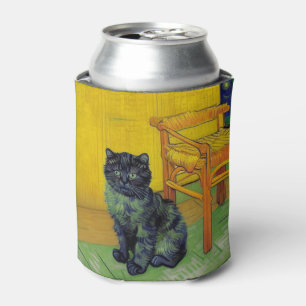 Van Gogh Black Cat Can Cooler