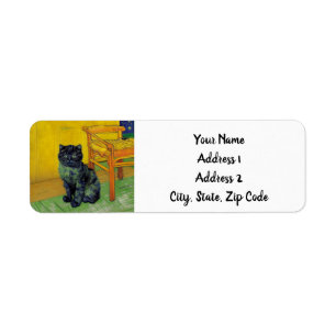 Van Gogh Black Cat Label