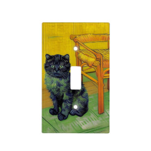 Van Gogh Black Cat Light Switch Cover