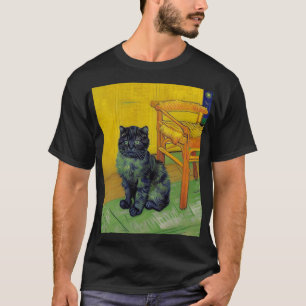 Van Gogh Black Cat T-Shirt