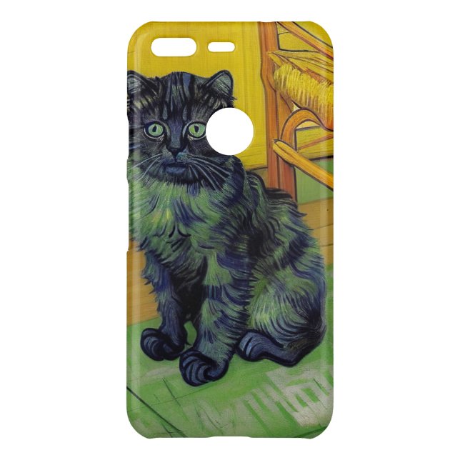 Van Gogh Black Cat Uncommon Google Pixel Case (Back)