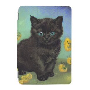 Van Gogh Black Cat Yellow Flowers iPad Mini Cover