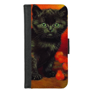 Van Gogh Black Kitten iPhone 8/7 Wallet Case