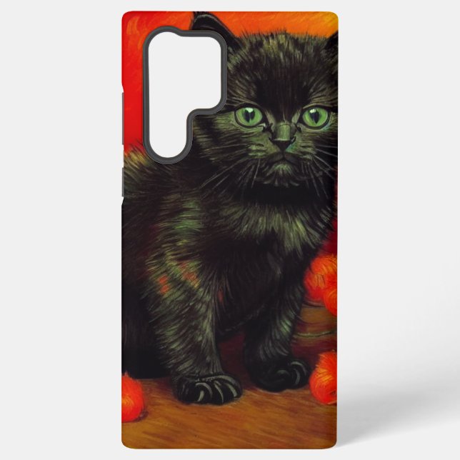 Van Gogh Black Kitten Samsung Galaxy Case (Back)