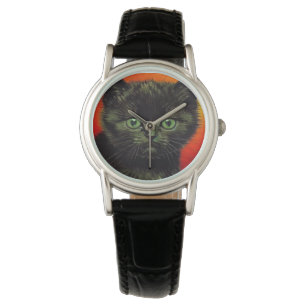 Van Gogh Black Kitten Watch