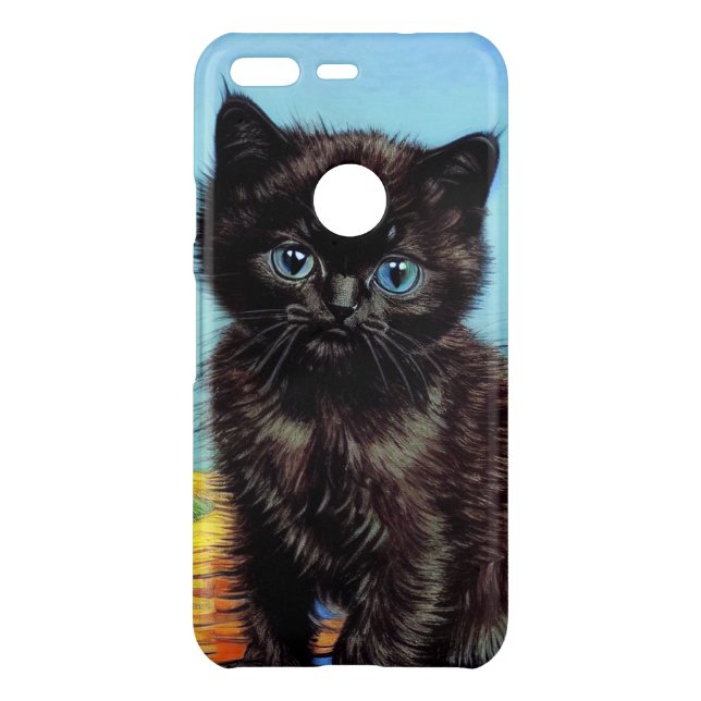 Van Gogh Black Kitten with Yarn Uncommon Google Pixel Case (Back)