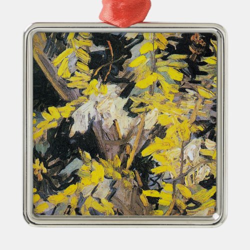 Van Gogh _ Blossoming Acacia Branches Metal Ornament
