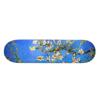 Van Gogh: Blossoming Almond Tree Branches Skateboard Deck by vintagechest at Zazzle