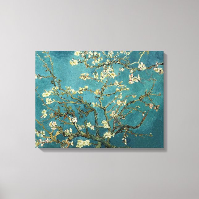 Van Gogh Blossoming Almond Tree Canvas Print (Front)