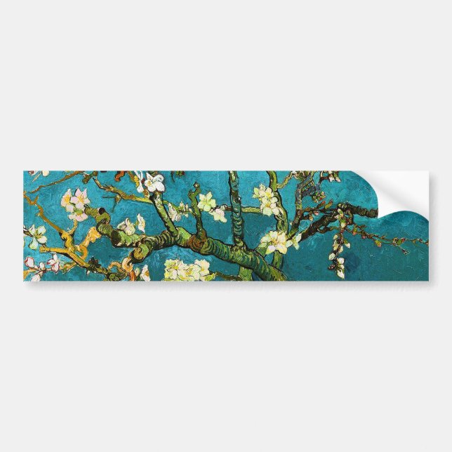 Van Gogh Blossoming Almond Tree (F671) Fine Art Bumper Sticker (Front)