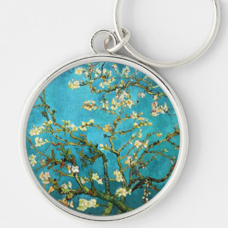 Van Gogh Blossoming Almond Tree Fine Art Keychain