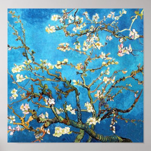 Van Gogh Blossoming Almond Tree Fine Art Poster