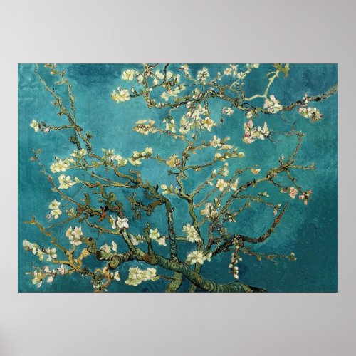 Van Gogh Blossoming Almond Tree Fine Art Poster